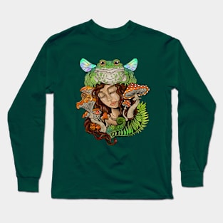 Fairy Frog Girl Long Sleeve T-Shirt